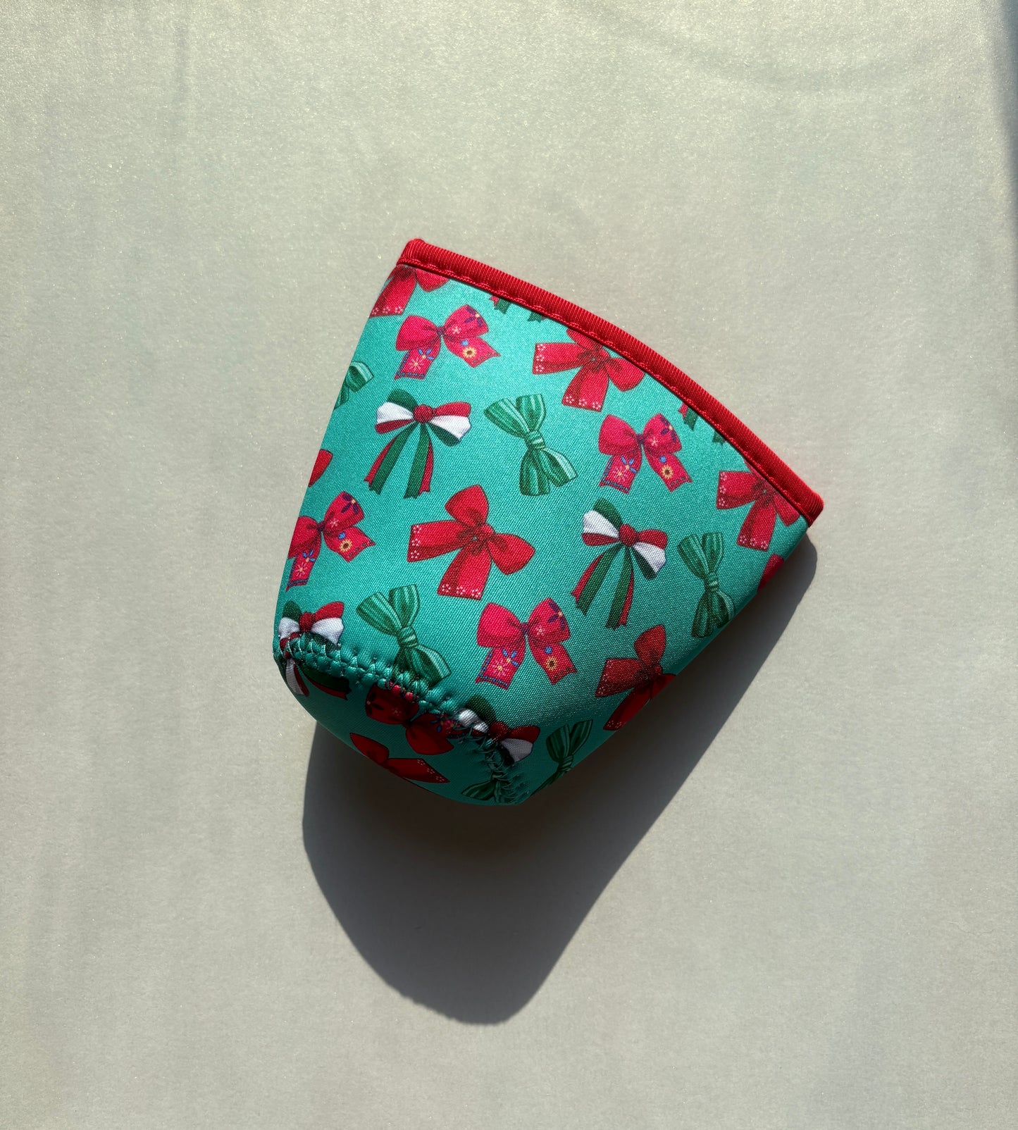 Mexican Ribbon Green Cup Sleeve - Small