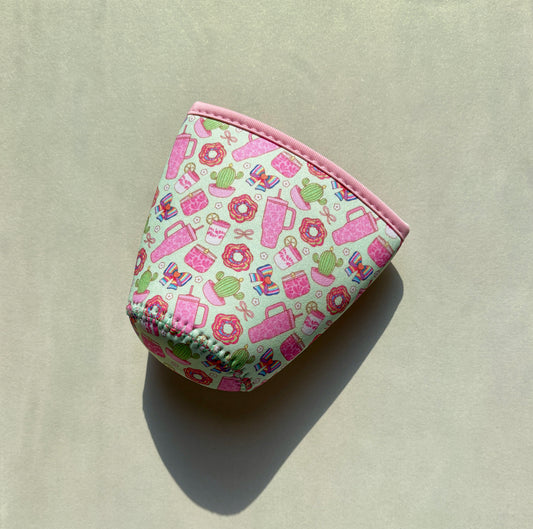 Girly Western Cup Sleeve - Small