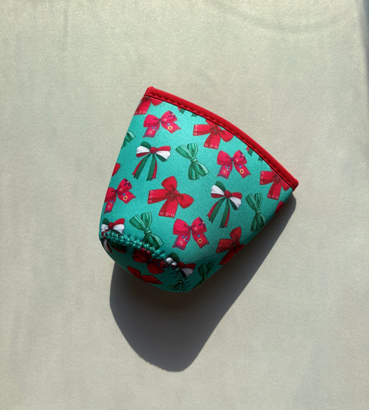 Mexican Ribbon Green Cup Sleeve - Small